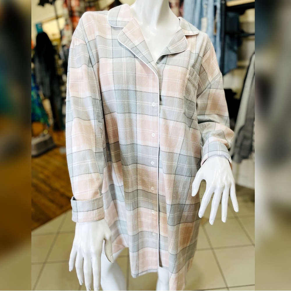 Cozy Flannel Night Shirt